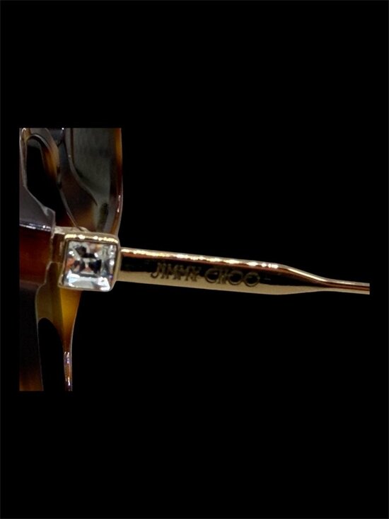 Jimmy Choo MACI/S 086 HA Cat Eye Sunglasses - Havana/Gold/Brown main image 8